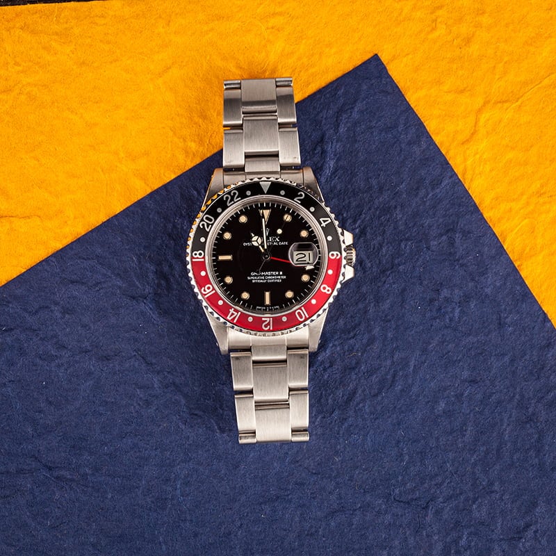 Used Rolex GMT-Master II Ref 16760 'Fat Lady Coke' Insert