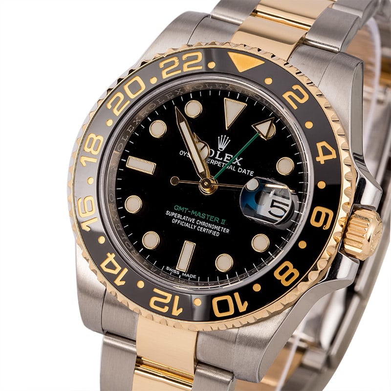 128477-1 Used Rolex Two Tone GMT-Master II Ref 116713