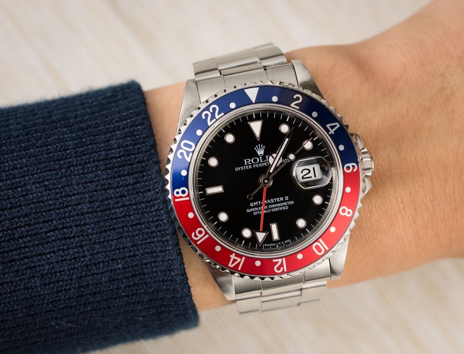 114999 Rolex GMT-Master II 16710 Pepsi Bezel