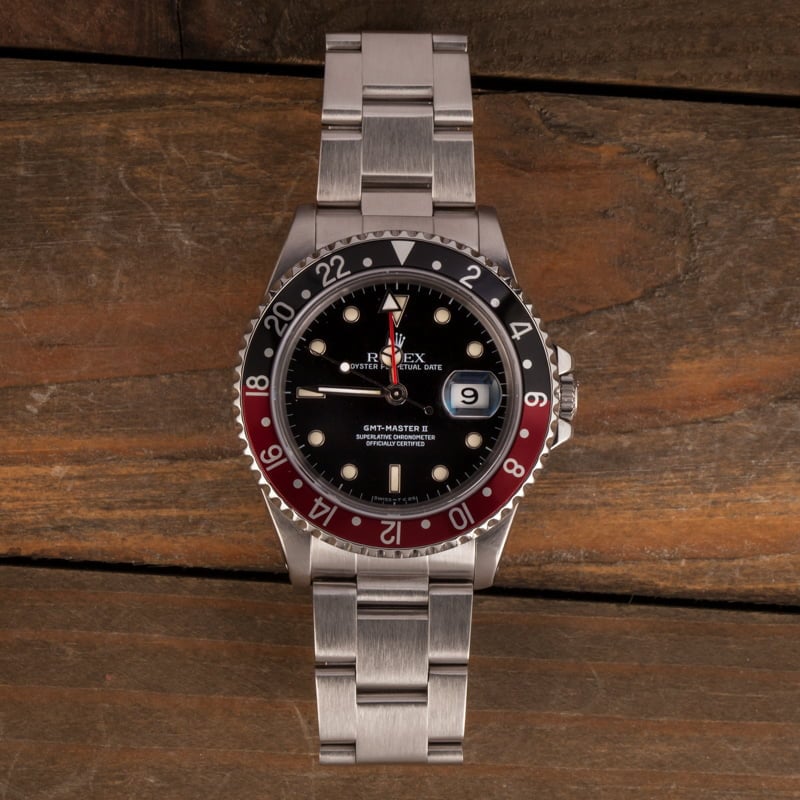 Rolex GMT Master II 16710 Coke Bezel 100% Authentic