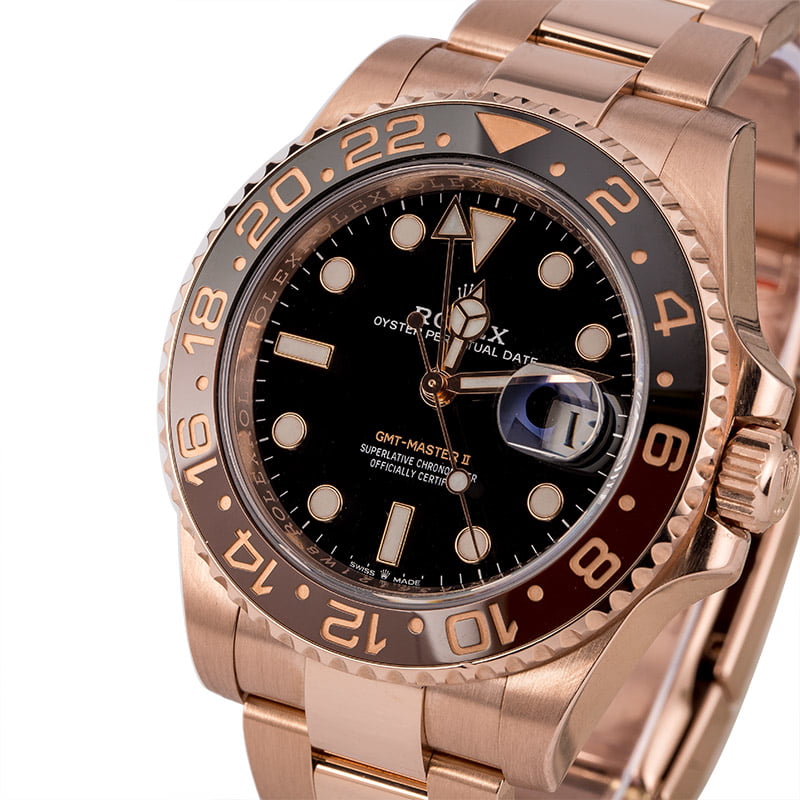 Pre-Owned Rolex GMT-Master II Ref 126715 New Everose 'Root Beer' Model