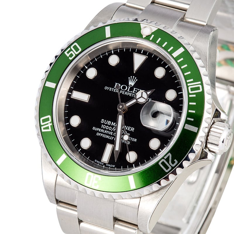 Rolex Submariner Anniversary Green 16610 Unworn