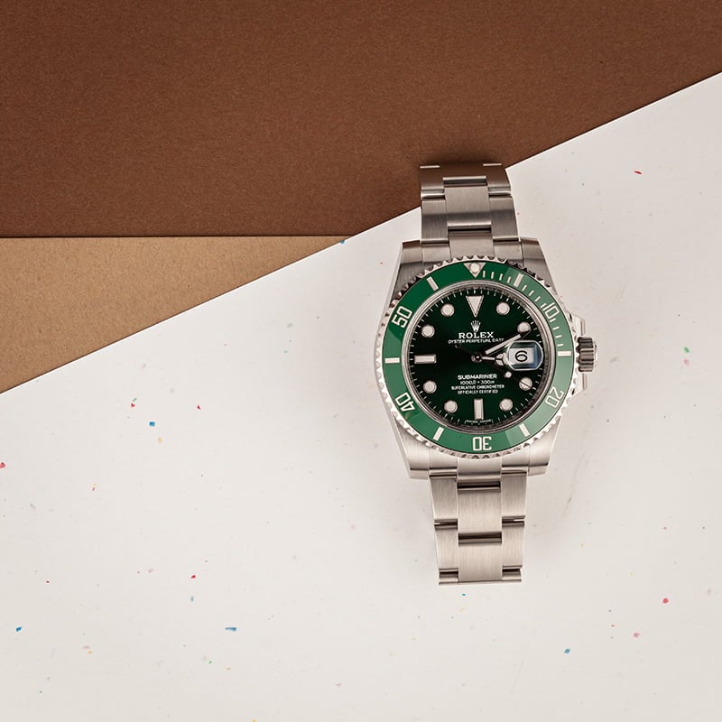 Rolex "Hulk" Submariner 116610VLV Green Ceramic Bezel T