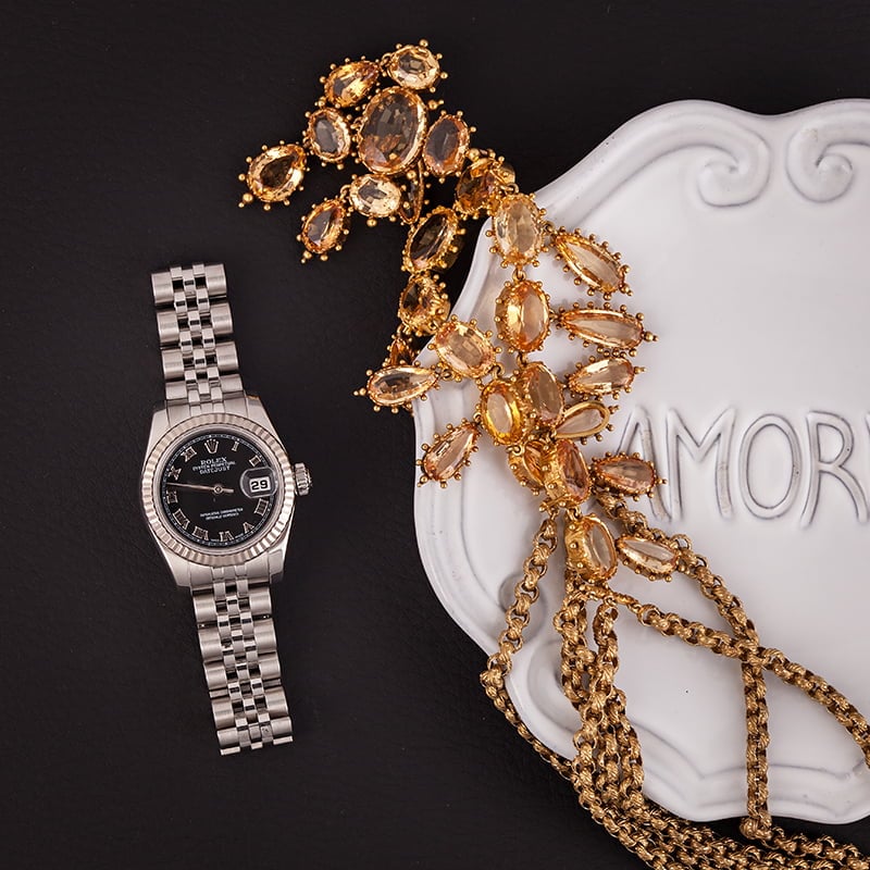Pre Owned Rolex Oyster Perpetual Lady Datejust 179174
