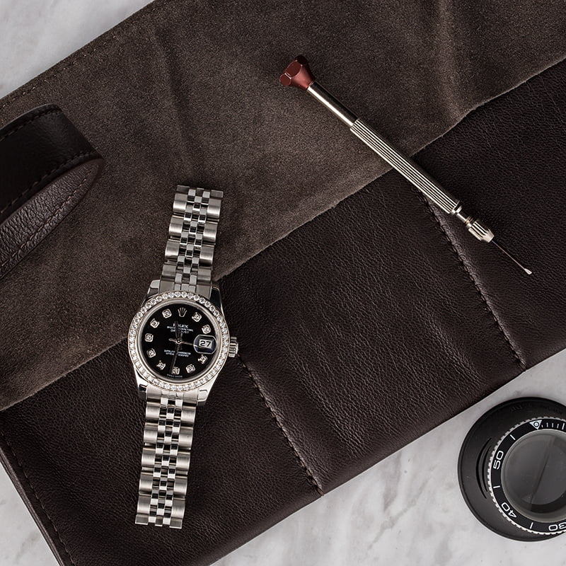 Used Rolex Lady-Datejust 179384 Diamonds