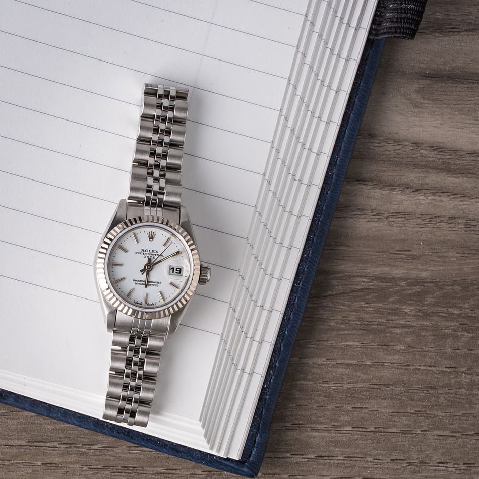 Rolex Ladies Datejust 69174 White Dial