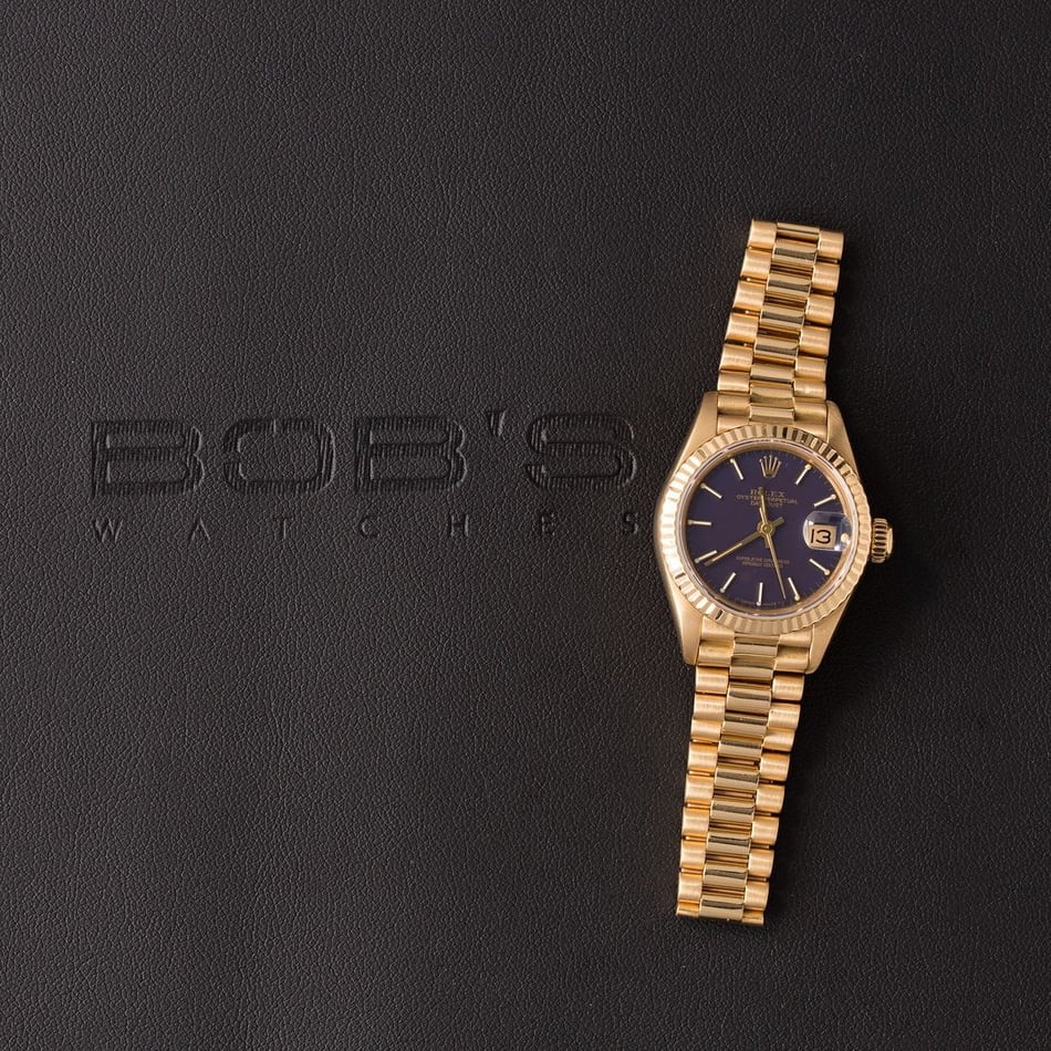 Used Rolex Ladies President 69178 Blue Dial