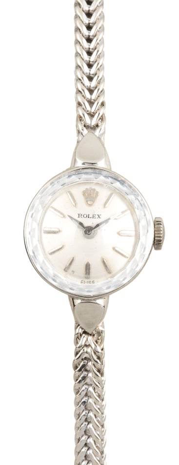 Rolex Ladies White Gold Cocktail Watch
