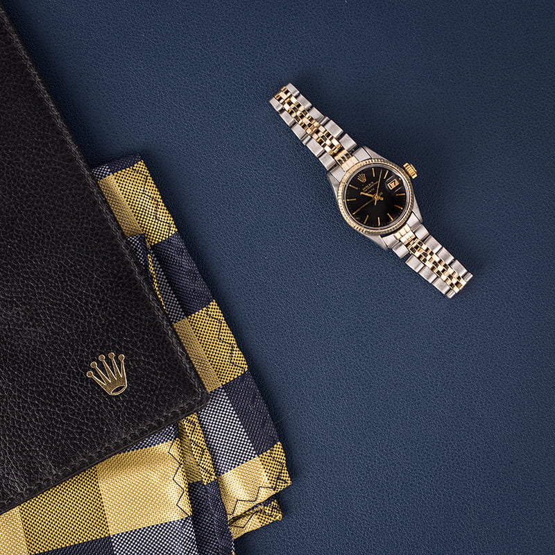 Vintage Rolex Date 6516 Black Dial