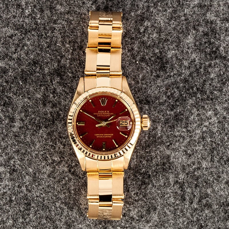 Womens Rolex Datejust 6917 Gold