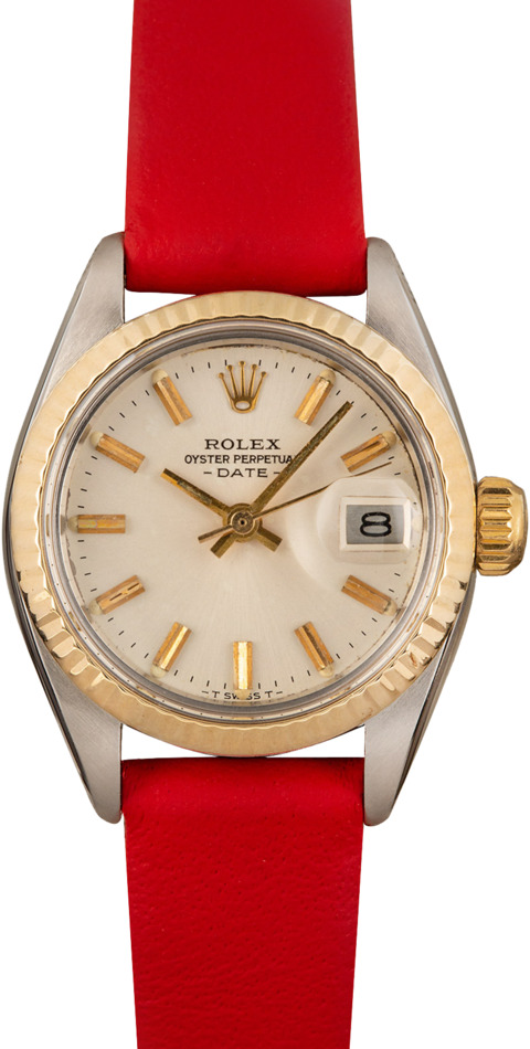 Ladies Rolex Date 6917 Silver Dial