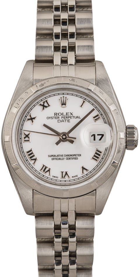 Lady Rolex Date 79190 White Roman Dial