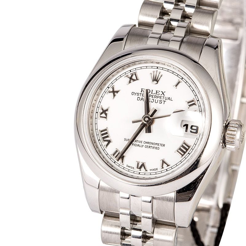 Rolex Lady Datejust 179160 White Roman Jubilee
