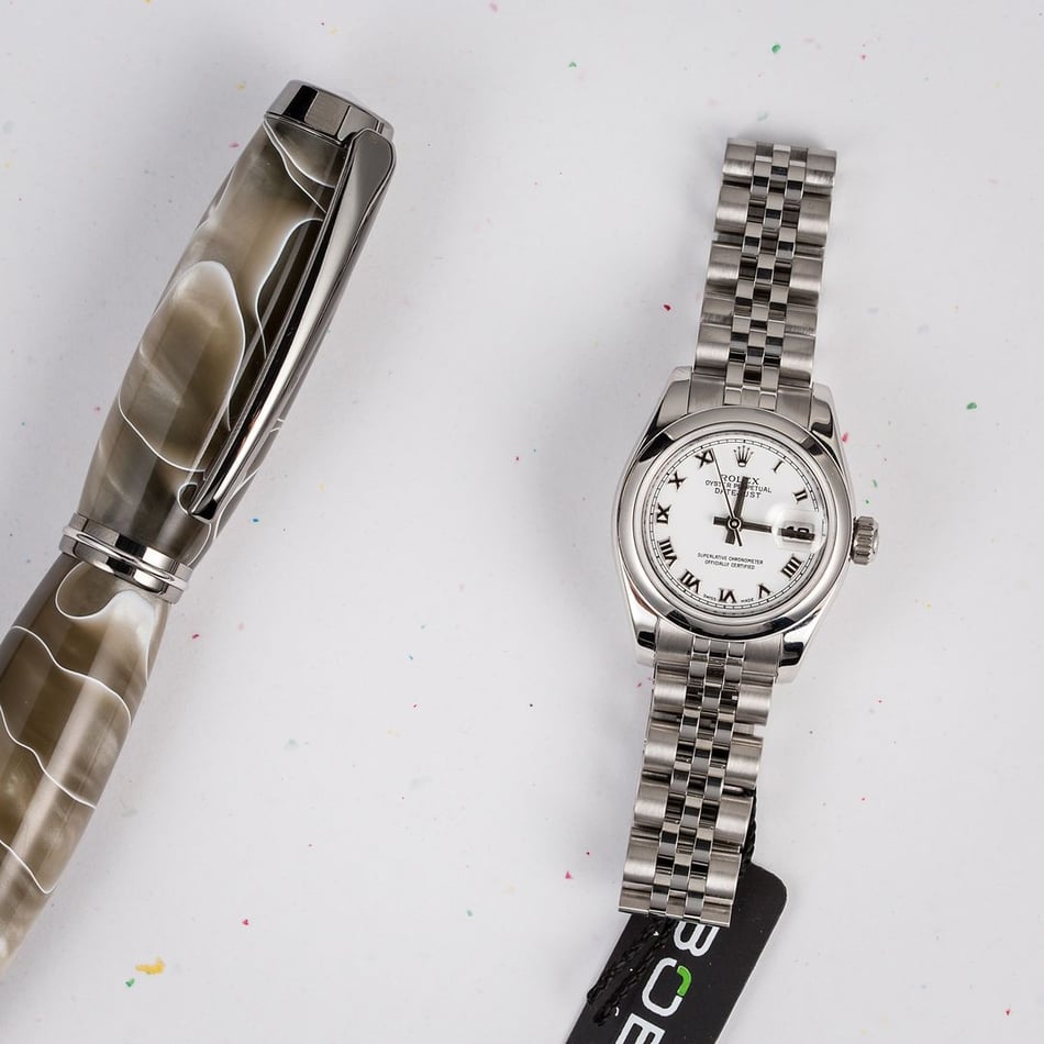 Rolex Lady Datejust 179160 White Roman Jubilee