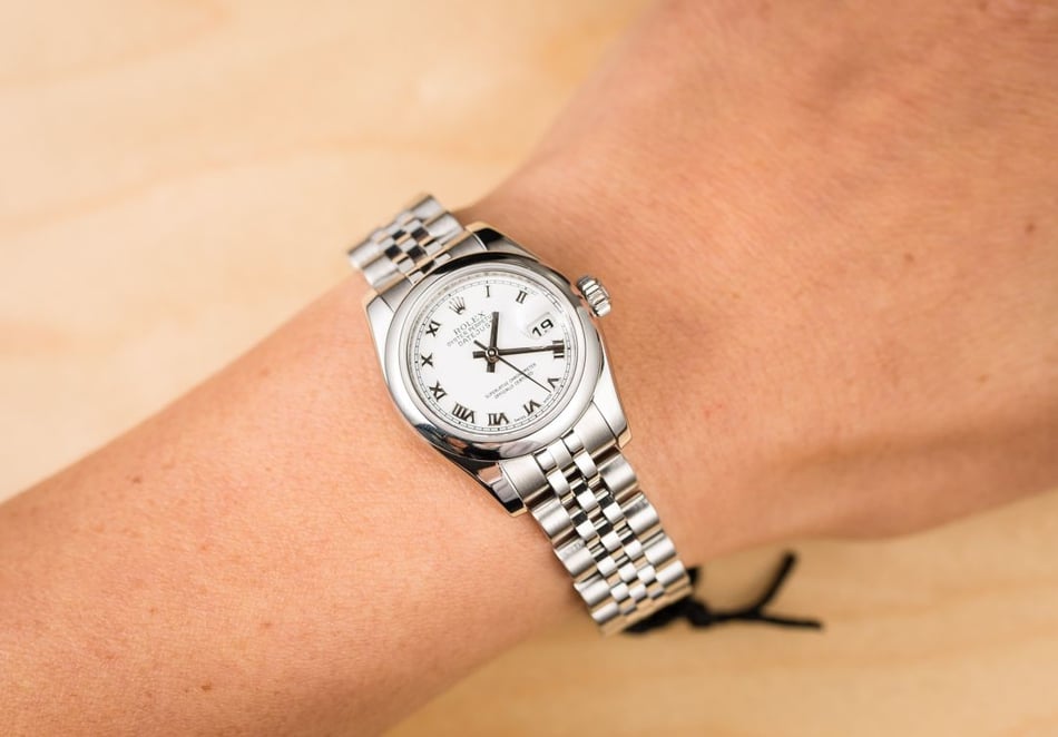 Rolex Lady Datejust 179160 White Roman Jubilee