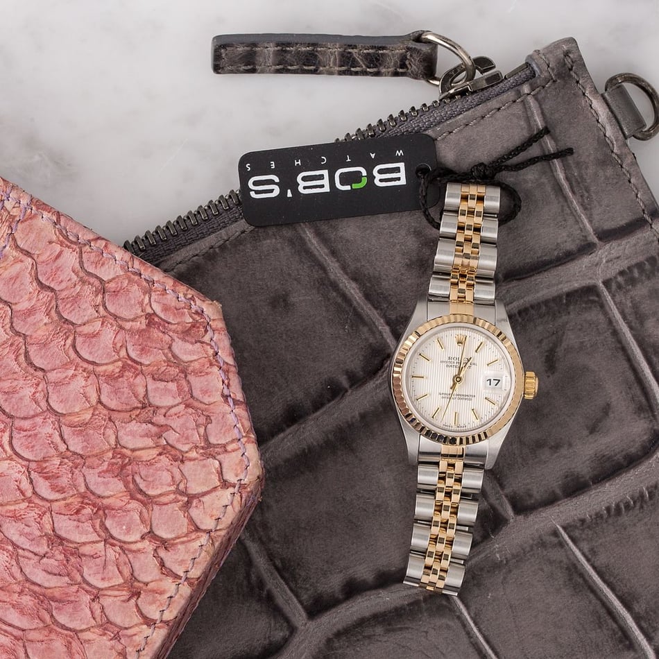 Rolex Ladies Datejust 79173 Silver Tapestry Dial