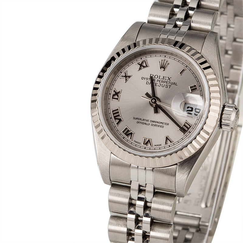 Rolex Datejust 79174 Rhodium Roman Dial