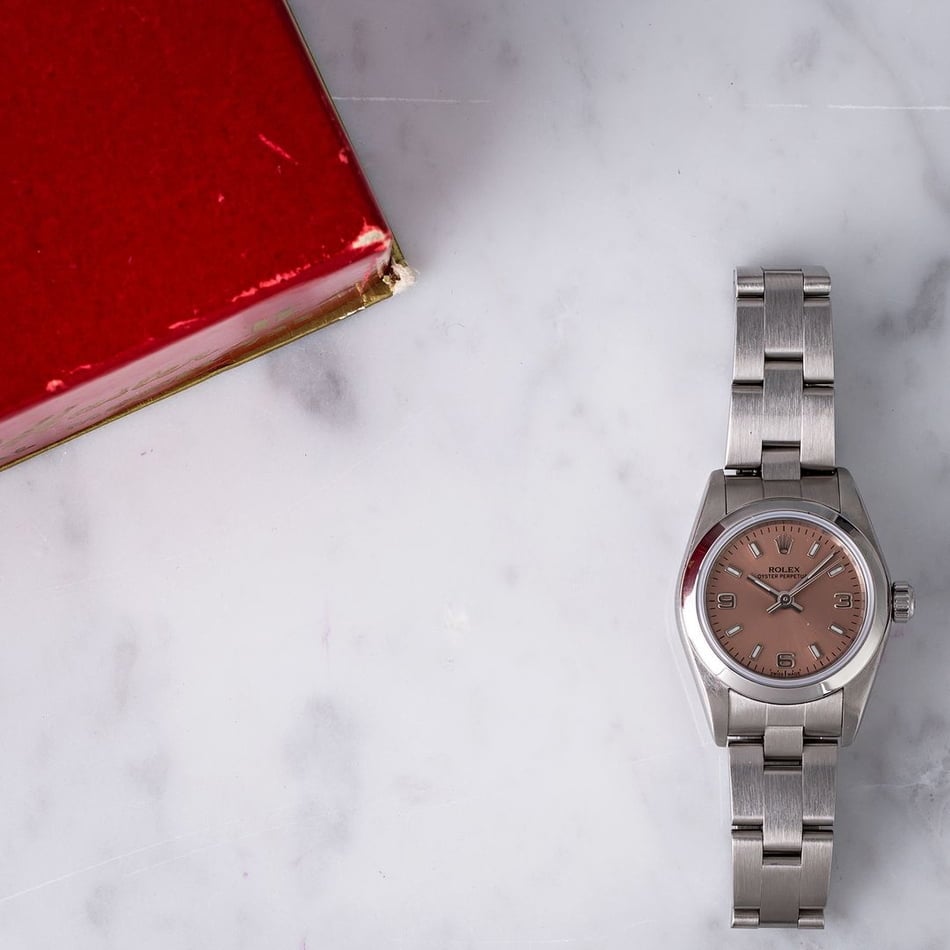 Rolex Lady Oyster Perpetual 76080 Salmon Dial