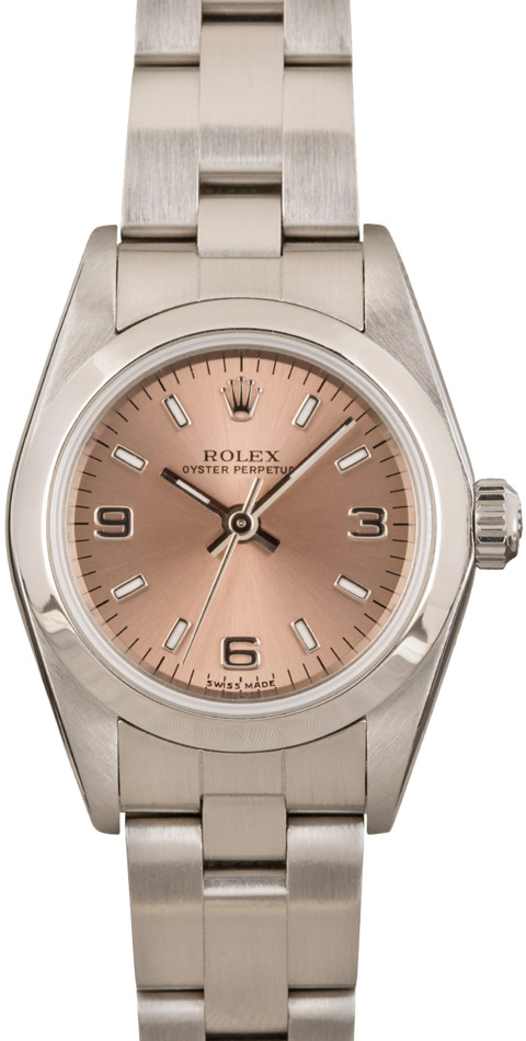 Rolex Ladies Oyster Perpetual 76080 Pink Dial