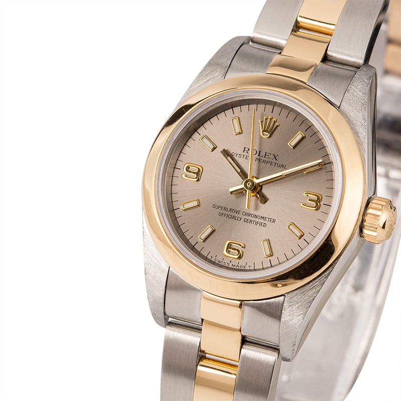 Pre Owned Rolex Oyster Perpetual 76183 Slate Dial T