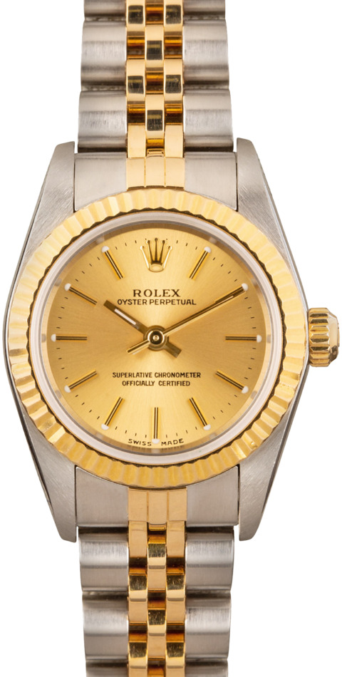 Rolex Oyster Perpetual 76193 Champagne Dial