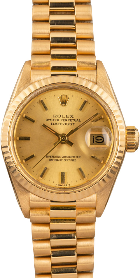Ladies Rolex President 6917 18k Yellow Gold