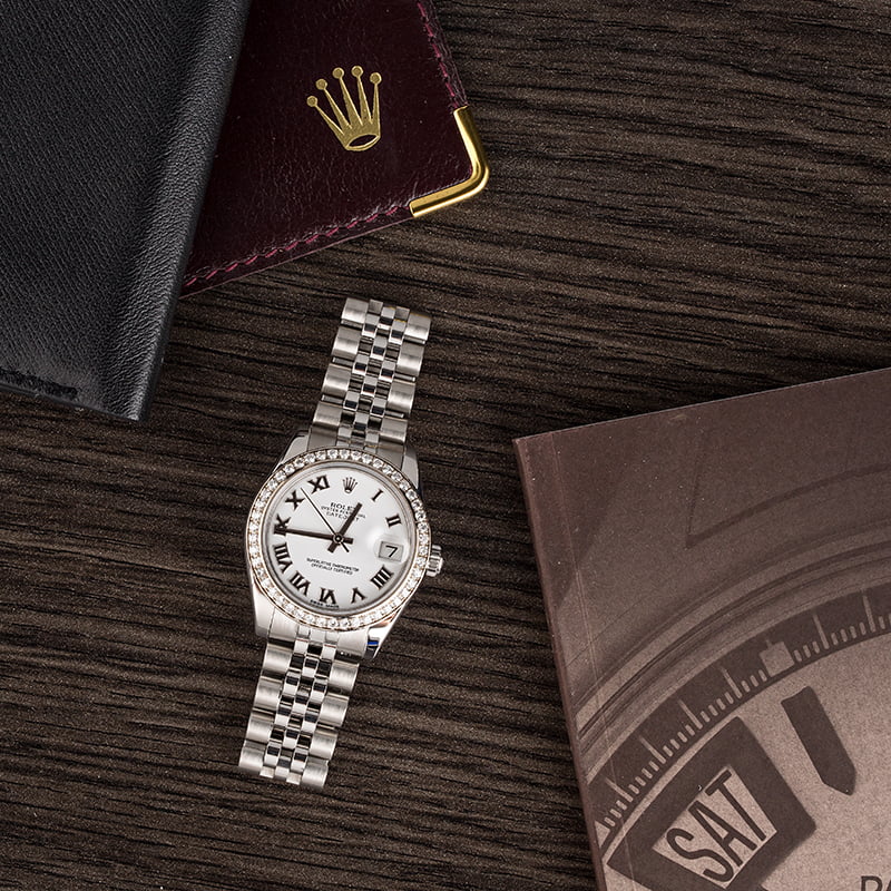 Rolex Datejust 178384 White Roman Dial