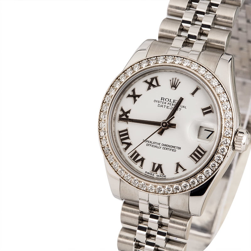 Rolex Datejust 178384 White Roman Dial