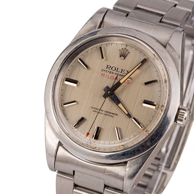 Vintage 1979 Rolex Milgauss 1019 Silver Dial