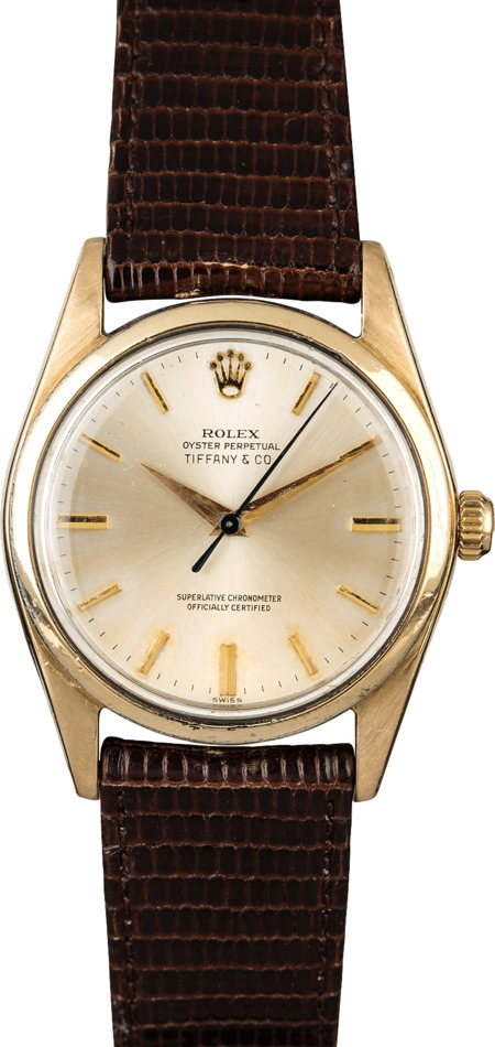 Vintage Rolex Oyster Perpetual 1014 Tiffany & Co Dial