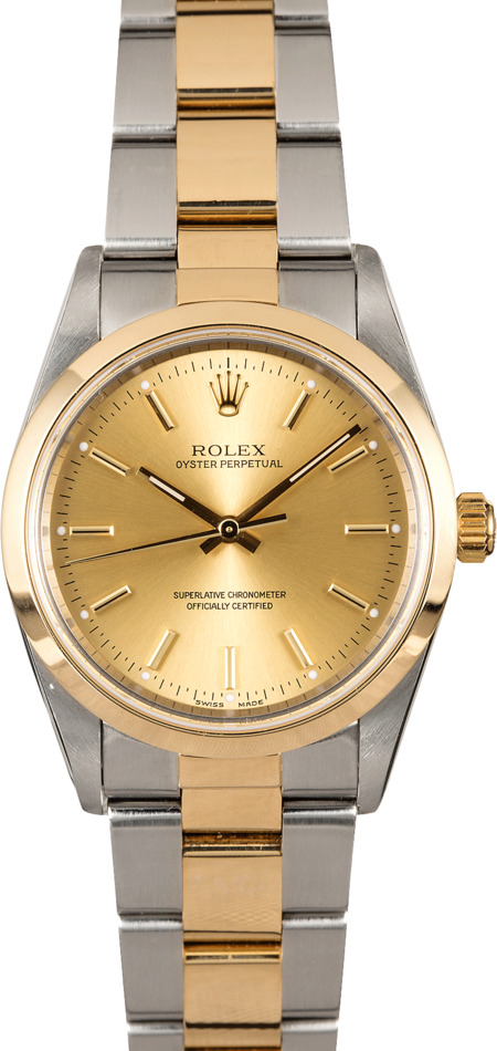 Rolex Oyster Perpetual 14203 Champagne Dial