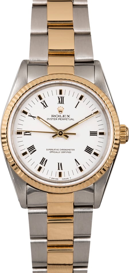 rolex classic oyster two tone price