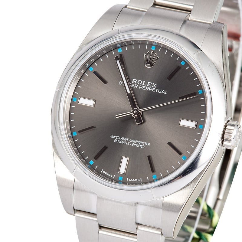 Rolex Oyster Perpetual 39 Rhodium 114300