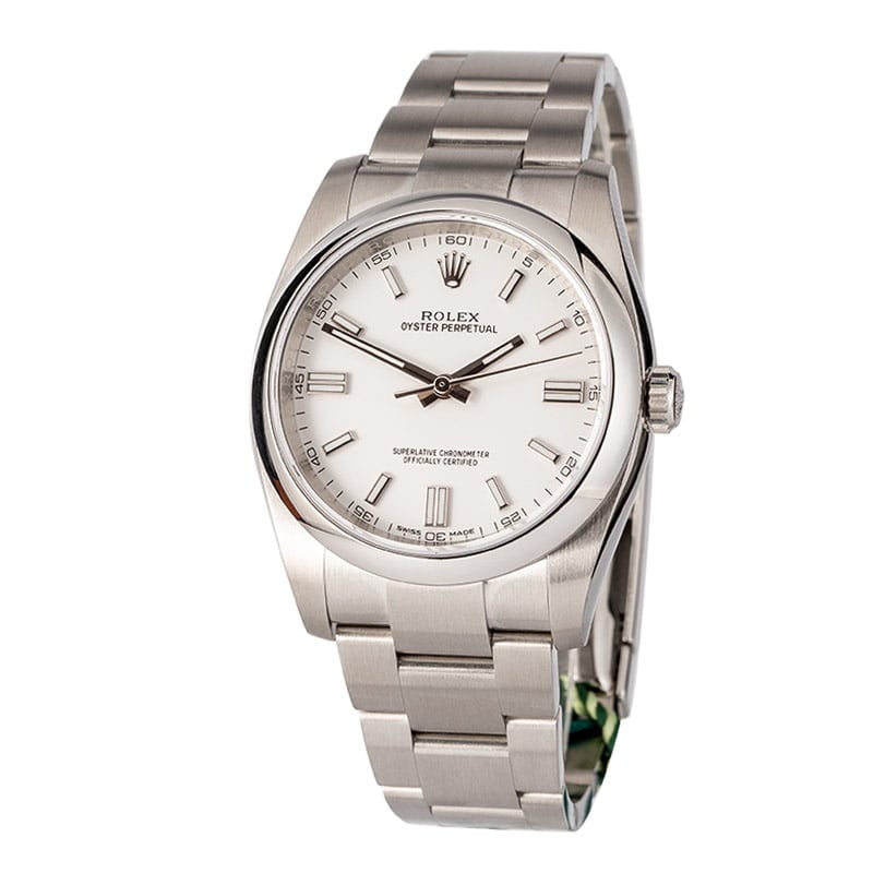 Rolex Oyster Perpetual 116000 White Dial