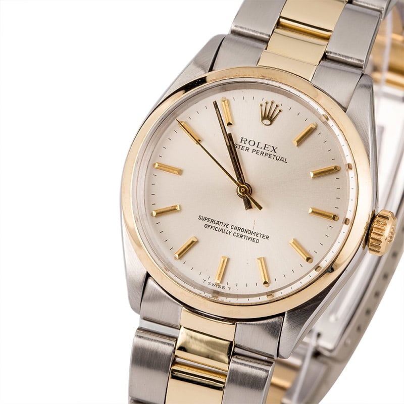 Pre Owned Rolex Oyster Perpetual 1002 Two Tone