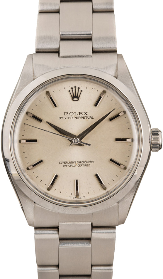 Rolex Oyster Perpetual 1002 Silver Dial