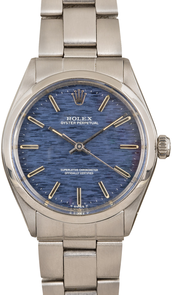 Rolex Oyster Perpetual 1002 Blue Dial