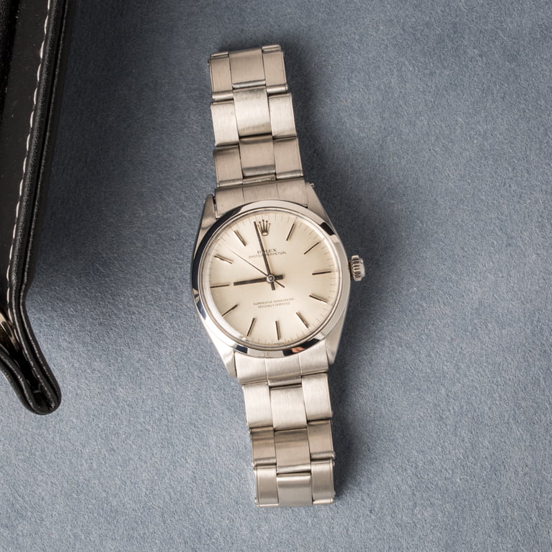 Pre-Owned Rolex Oyster Perpetual 1002 Silver Dial