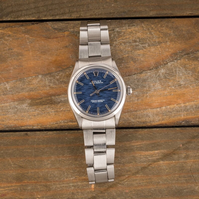 Rolex Oyster Perpetual 1002 Blue Dial