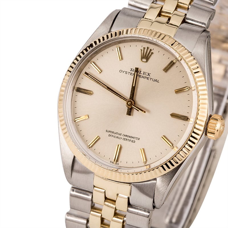 Vintage Rolex Oyster Perpetual 1005 Two Tone