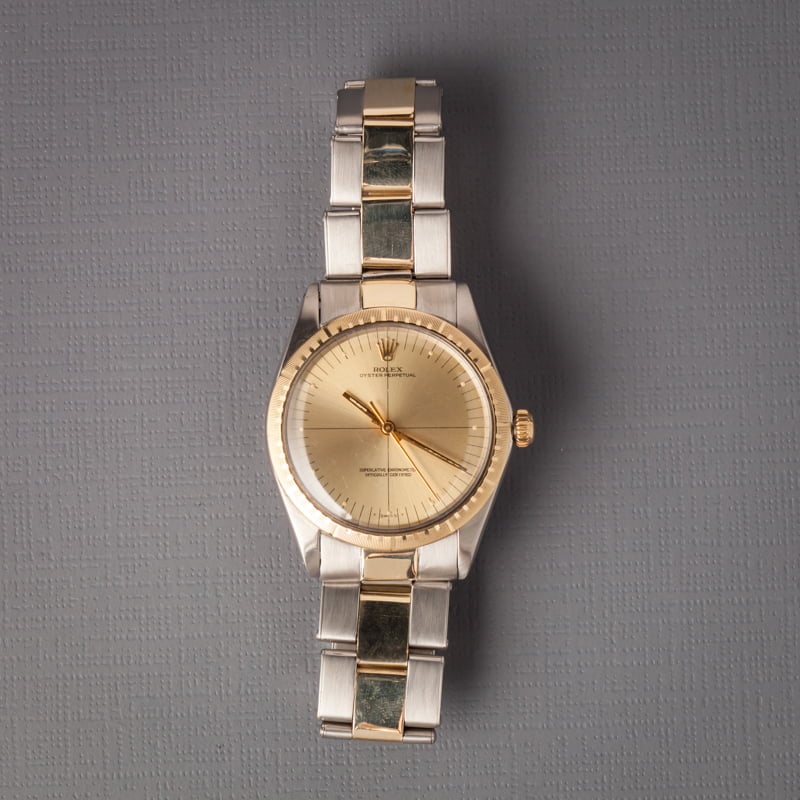 Rolex Oyster Perpetual 1038 Champagne Quadrant Dial