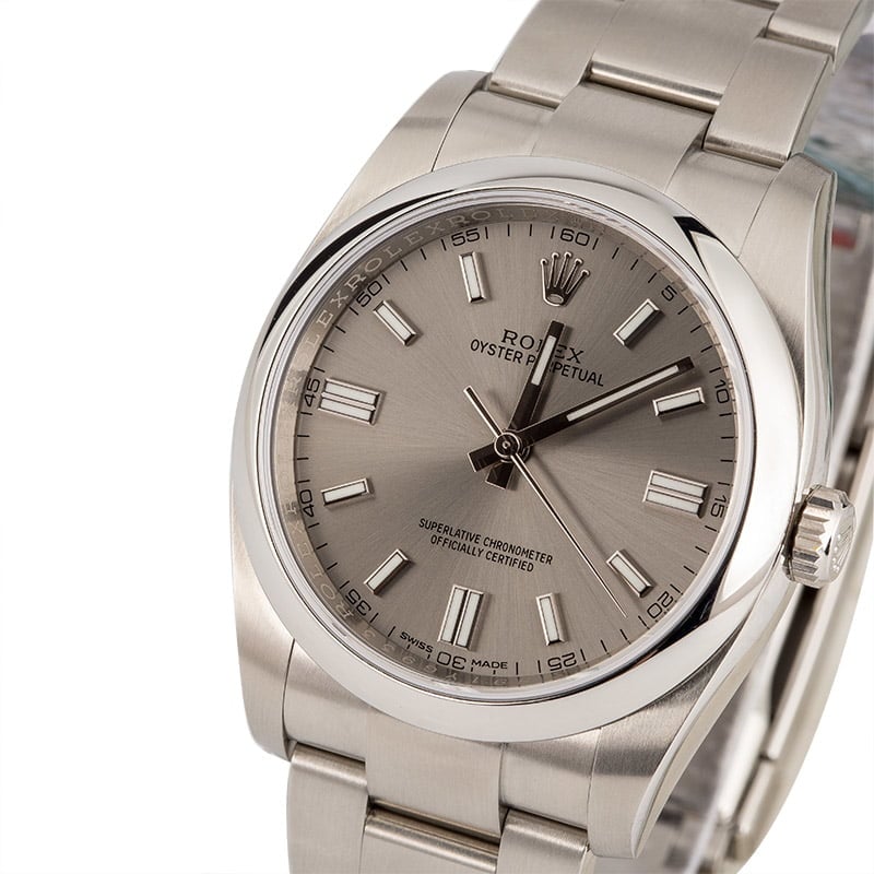 PreOwned Rolex Oyster Perpetual 116000 Steel Index Dial