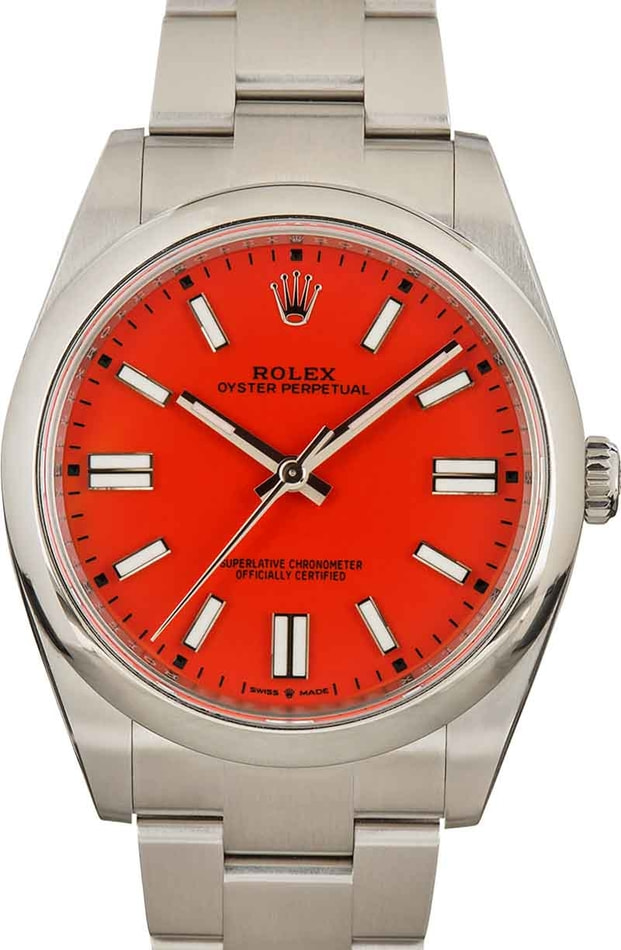 Rolex Oyster Perpetual 41MM 124300 Red