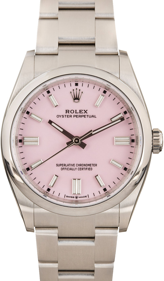 Pre-Owned Rolex Oyster Perpetual 126000 Pink Dial