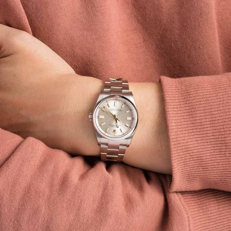 Rolex Oyster Perpetual Ref 126000 Silver Dial