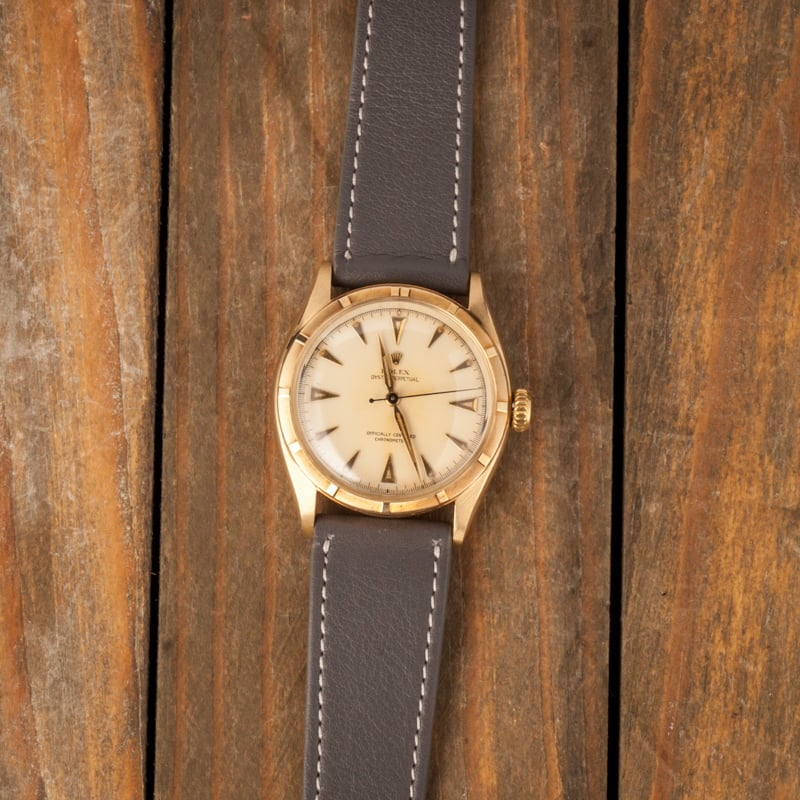 Vintage Rolex Oyster Perpetual 6085 Yellow Gold