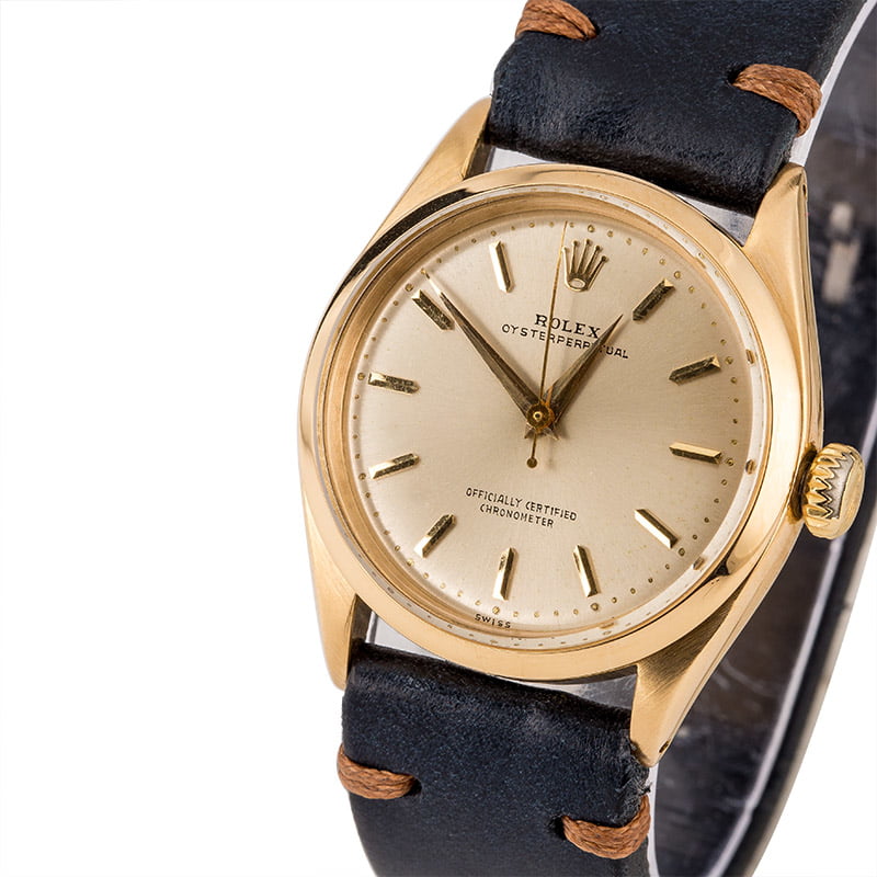 Rolex Oyster Perpetual 6285 Yellow Gold Case