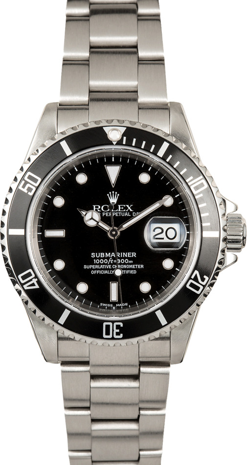Rolex Oyster Perpetual Submariner Black 16610