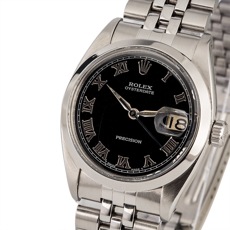 Rolex OysterDate 6694 Black Roman Dial