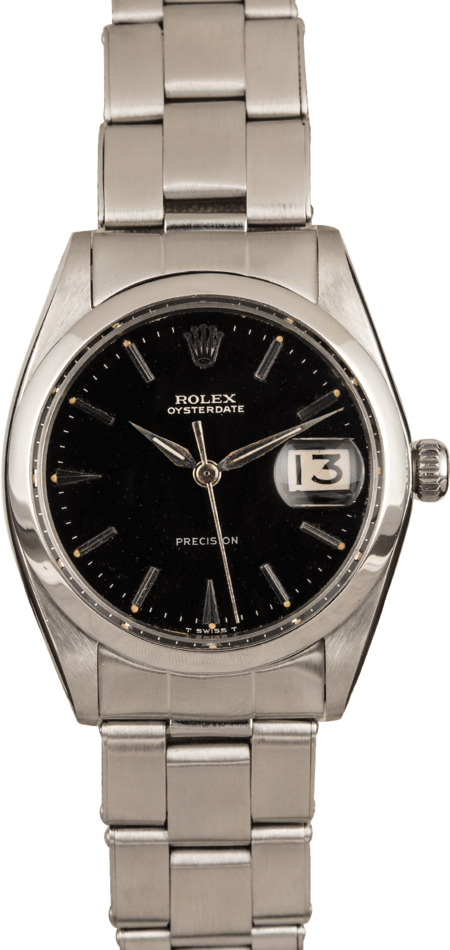 Used Rolex OysterDate 6694 Black Dial T